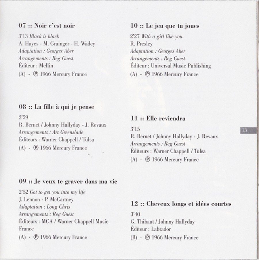 COLLECTION DES 40 ALBUMS CD ( UNIVERSAL )( 2000 ) 1966_l26