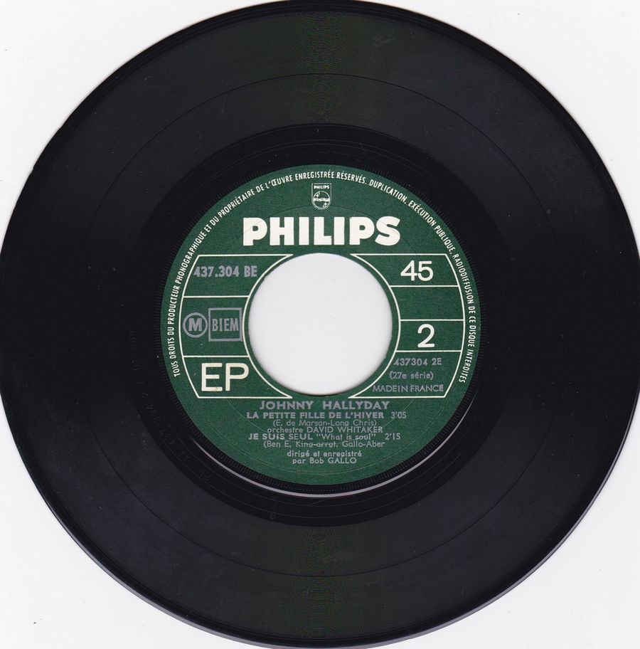 LES EP PHILIPS ( LES ORIGINAUX )( 1961 - 1969 ) 1967_362