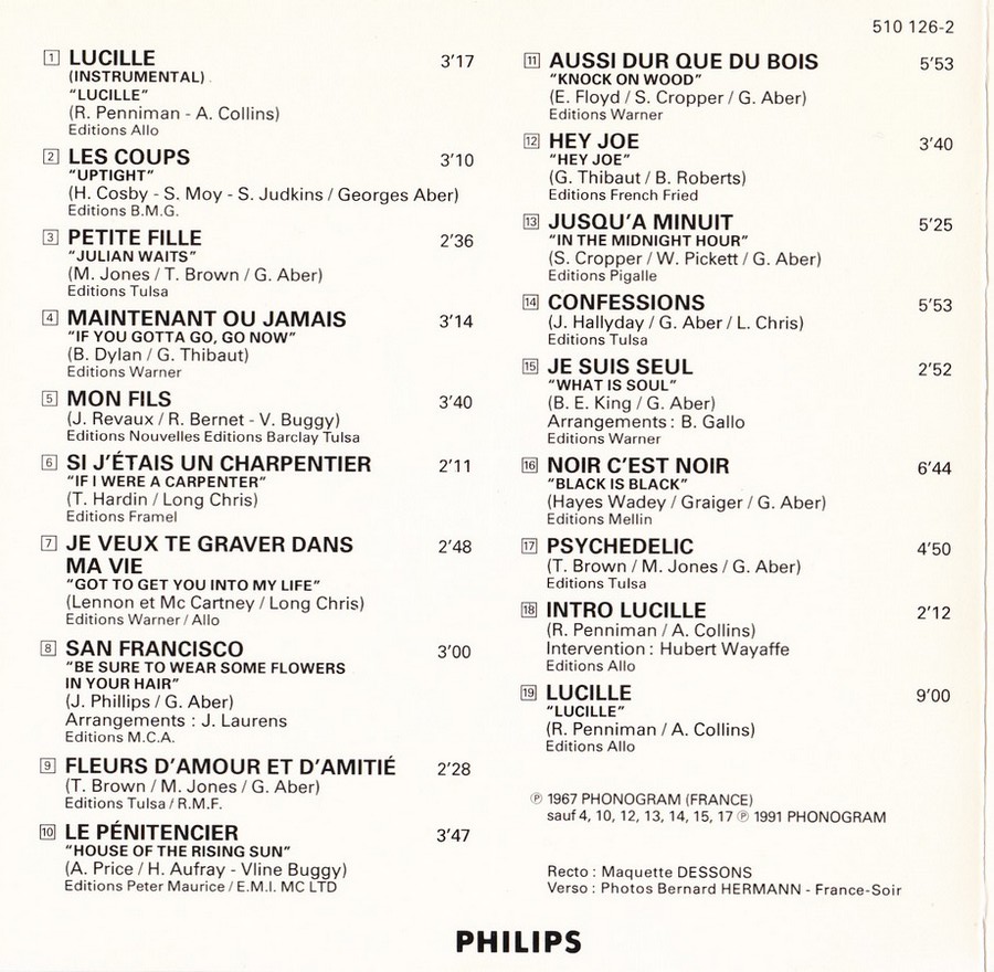 1992  -  TOUT PUBLIC 1962 - 1987 ( 5 COFFRETS CD - 12 ALBUMS LIVE  ) 1967_p16