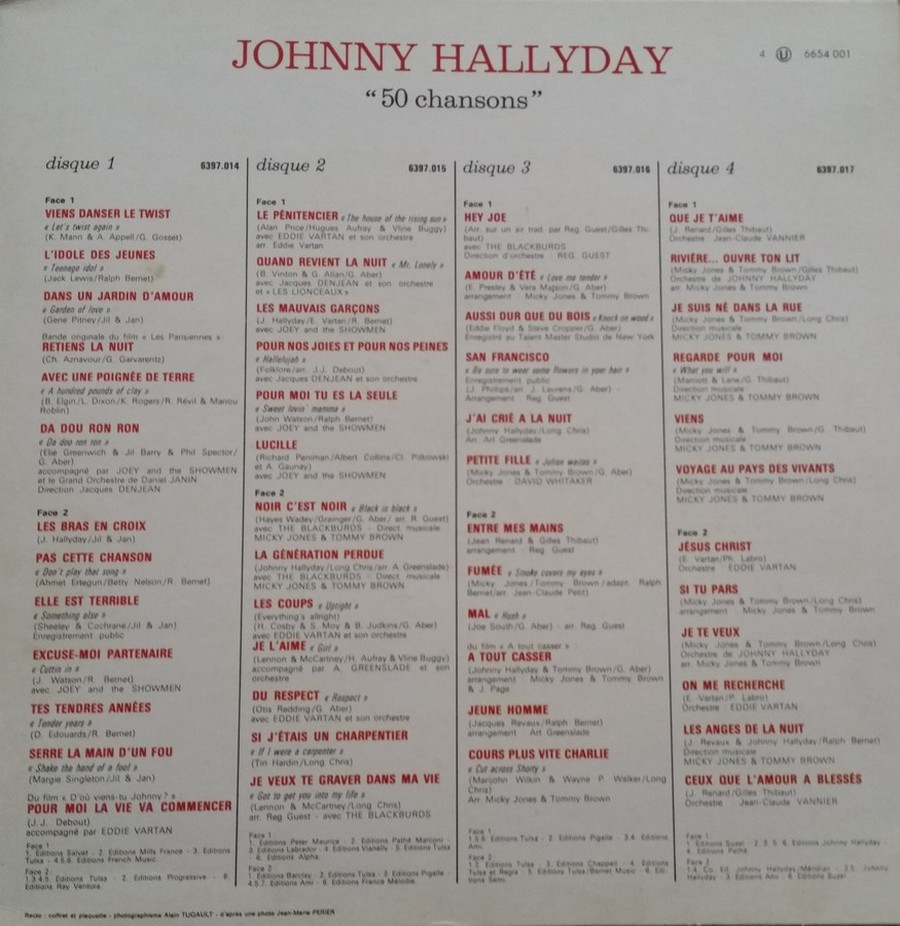 JOHNNY HALLYDAY ''COFFRET 10 ANS DE MA VIE'' ( 2 EDITIONS )( 1970 & 1980 ) 1970_d14