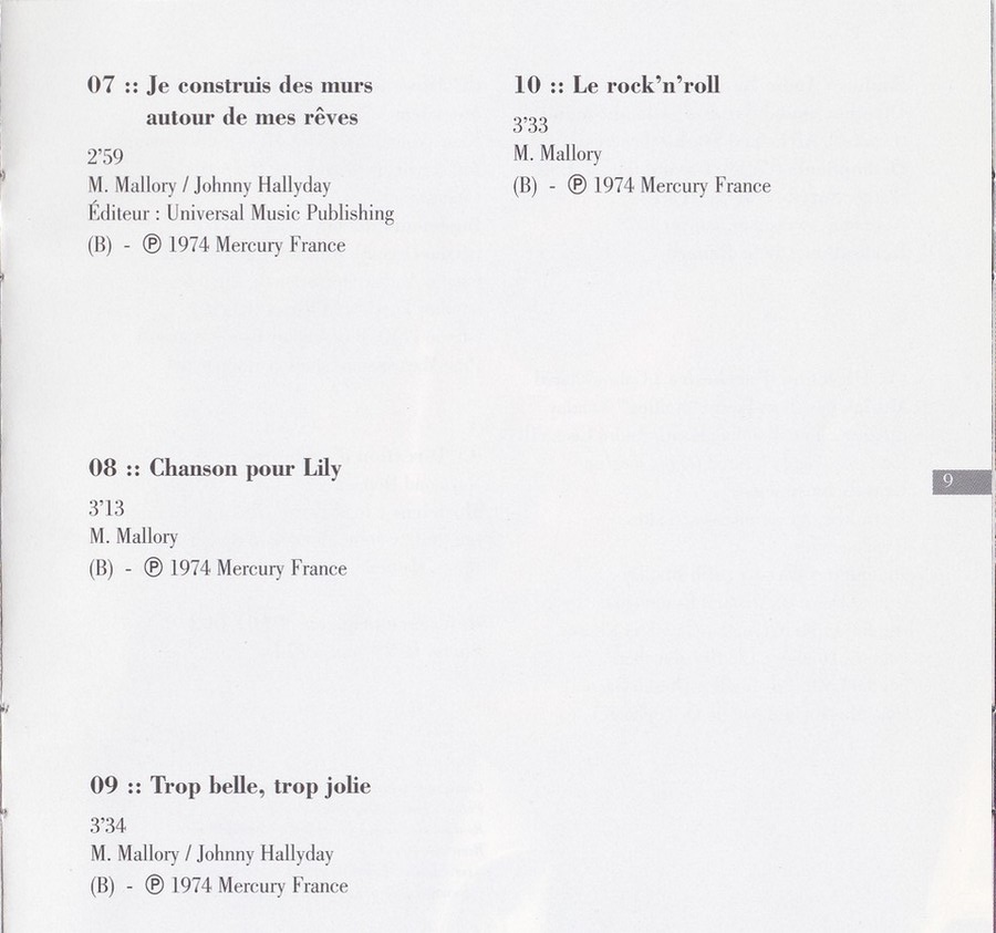 COLLECTION DES 40 ALBUMS CD ( UNIVERSAL )( 2000 ) 1974_j25