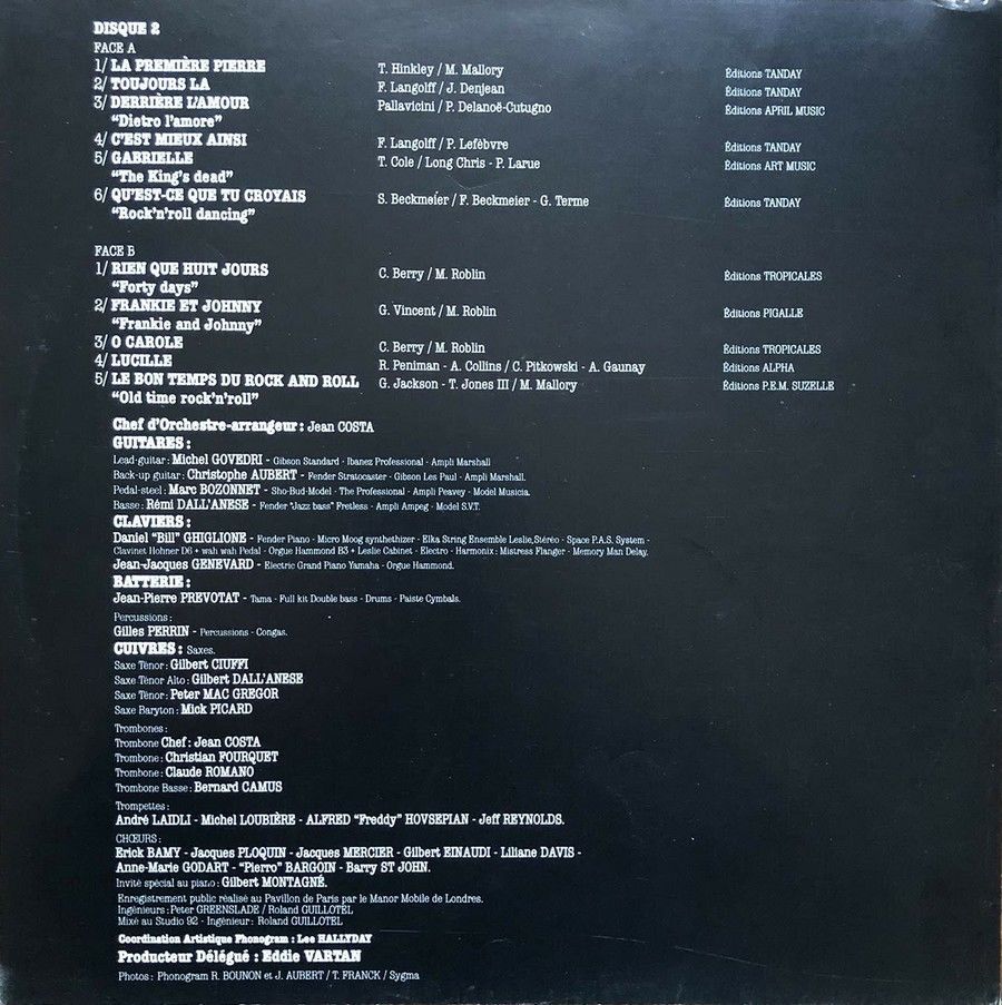 LA DISCOGRAPHIE VINYLE COMPLETE LIVE ‘PAVILLON DE PARIS’ ( 1979 ) 1979_381