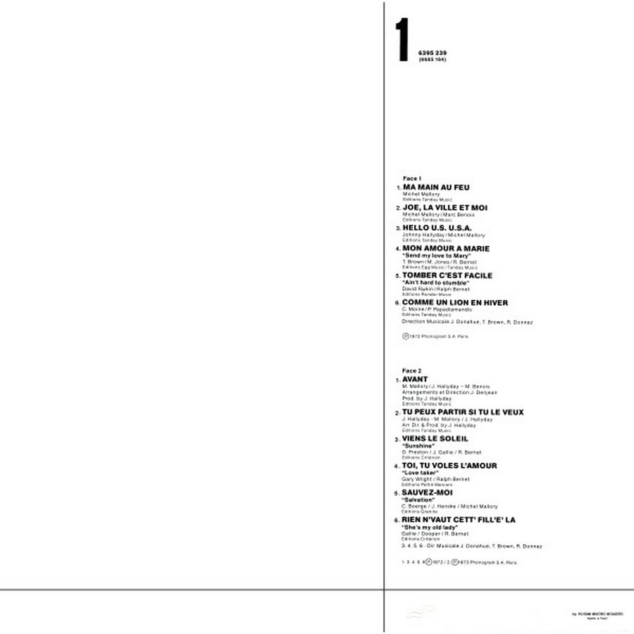 cube - COFFRET ‘INTEGRALE DES CHANSONS’ ‘1960-1982’ ( LE CUBE )( 1982 ) 1982_134