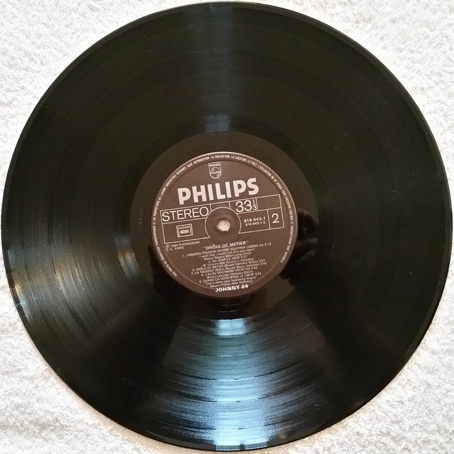 HALLYDAY 84 'NAHSVILLE' ( 33 TOURS 30CM )( TOUTES LES EDITIONS )( 1984 - 2021 ) 1984_451