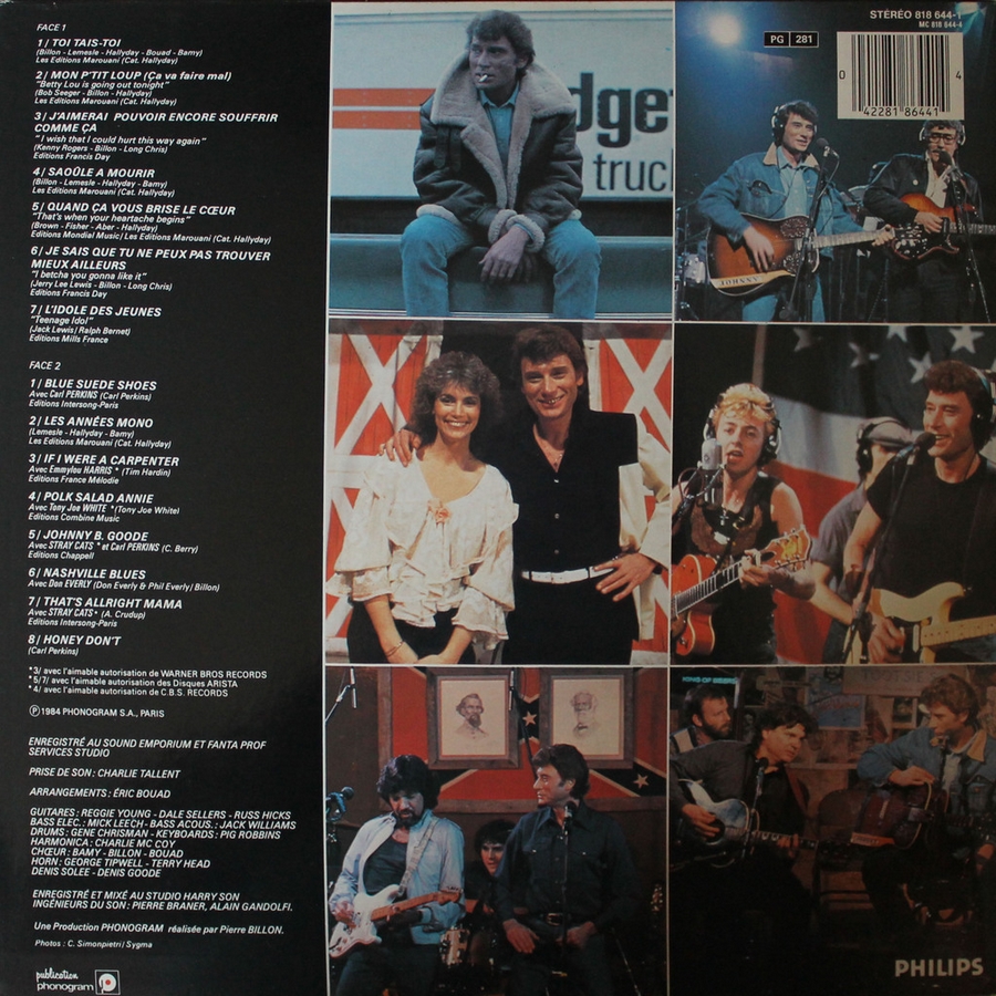 HALLYDAY 84 'NAHSVILLE' ( 33 TOURS 30CM )( TOUTES LES EDITIONS )( 1984 - 2021 ) 1984_468