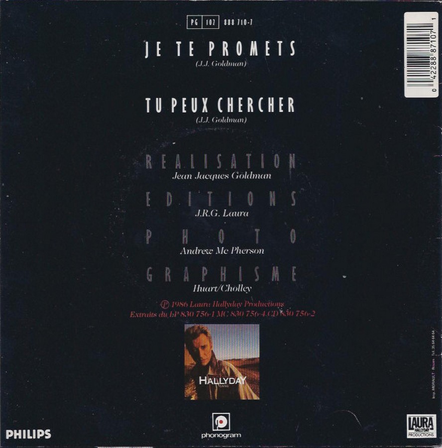 Je te promets / Tu peux chercher ( 3 Pochettes différentes )( 1987 ) 1987_720