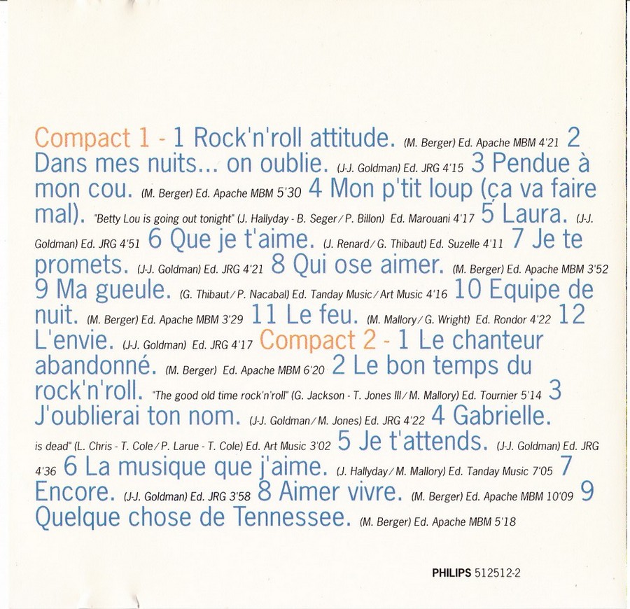 1992  -  TOUT PUBLIC 1962 - 1987 ( 5 COFFRETS CD - 12 ALBUMS LIVE  ) 1987_b16