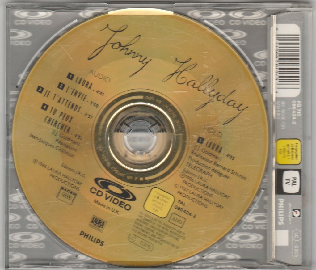 CD VIDEO JOHNNY HALLYDAY ( SERIE DE 5 )( 1985 - 1988 ) 1987_l14