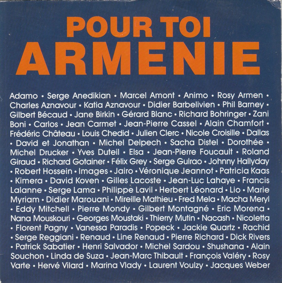 POUR TOI ARMENIE ( TOUTES LES EDITIONS )( 1989 ) 1989_729