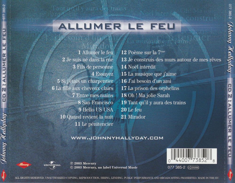2003  -  LES 100 PLUS BELLES CHANSONS ( COFFRET 5 CD ) 2003_c52