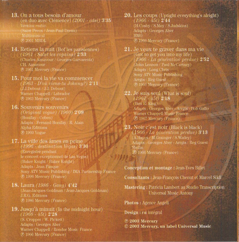 2003  -  LES 100 PLUS BELLES CHANSONS ( COFFRET 5 CD ) 2003_c57