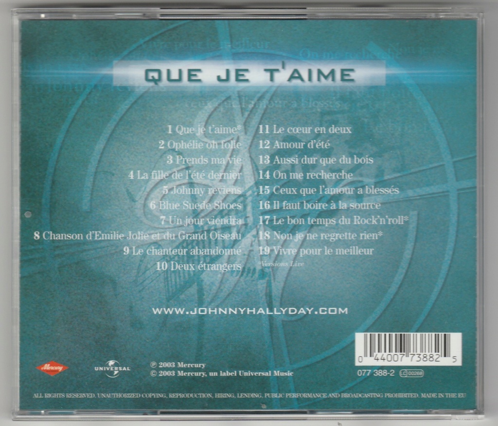 2003  -  LES 100 PLUS BELLES CHANSONS ( COFFRET 5 CD ) 2003_c85