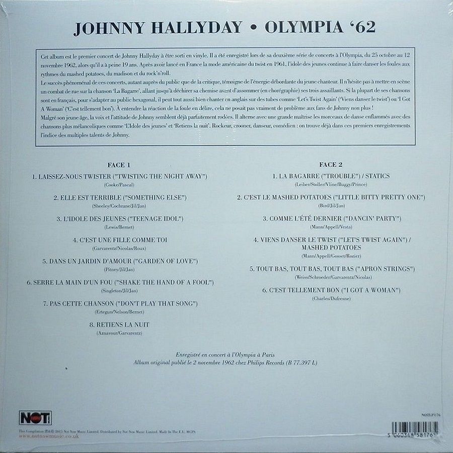 LA DISCOGRAPHIE COMPLETE LIVE ‘OLYMPIA’ ( 1962 ) 2015_o14
