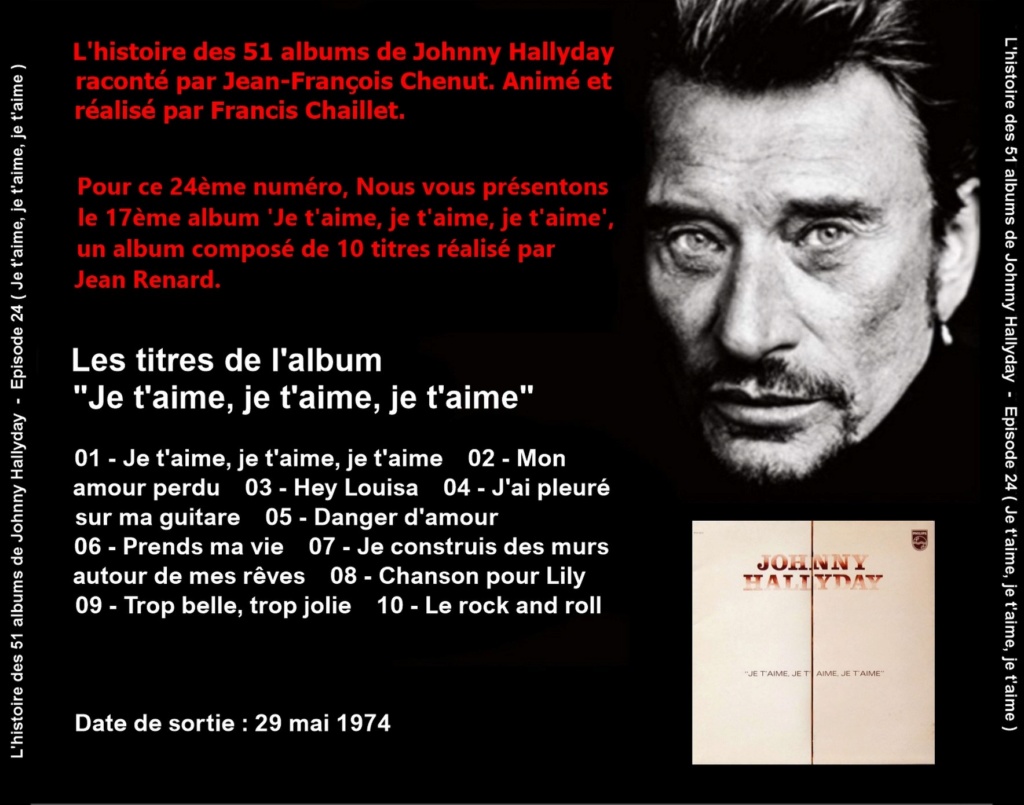 Pochettes CD Recto/Verso des 51 albums de Johnny en Podcast 2019_l70