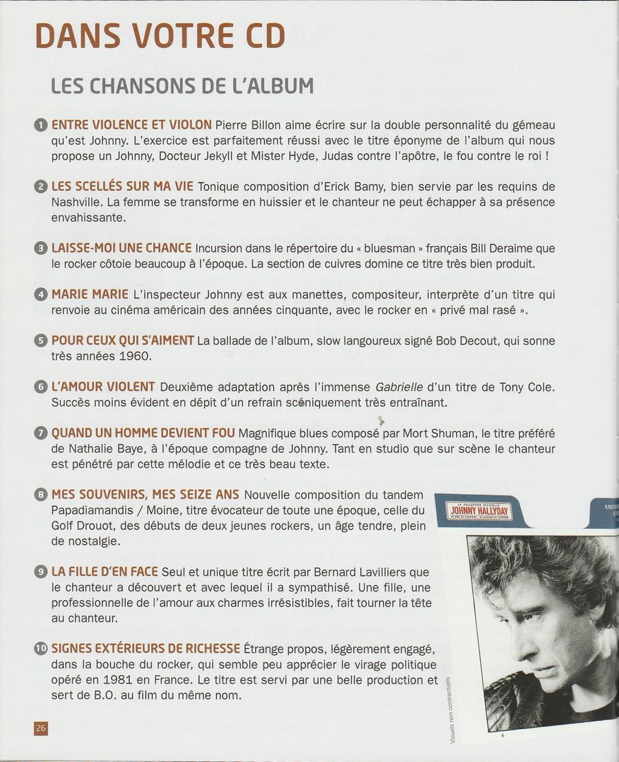 2012  -  N°33  -  ENTRE VIOLENCE ET VIOLON ( LA COLLECTION OFFICIELLE ) 2851