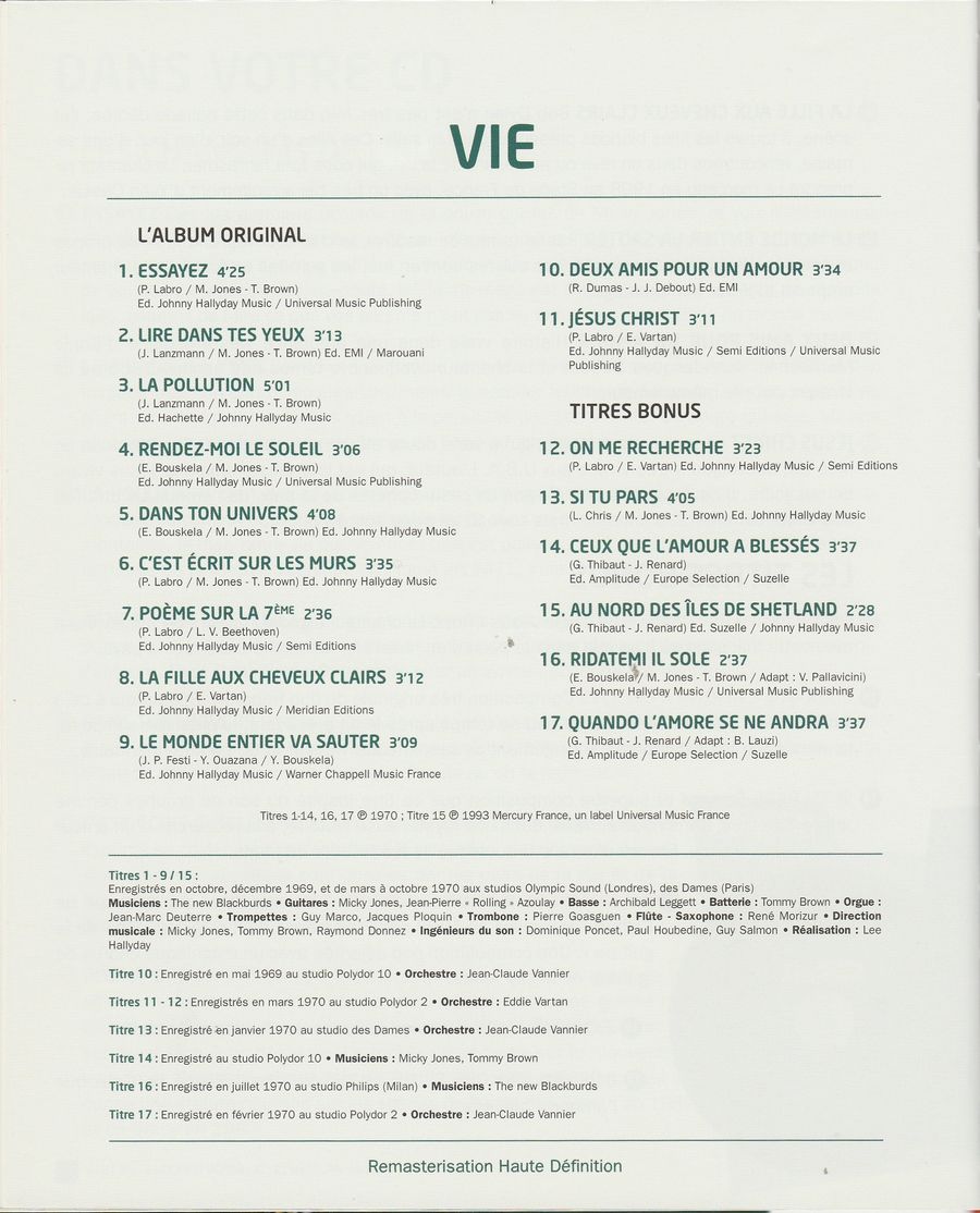 2011  -  N°16  -  VIE ( LA COLLECTION OFFICIELLE ) 3038