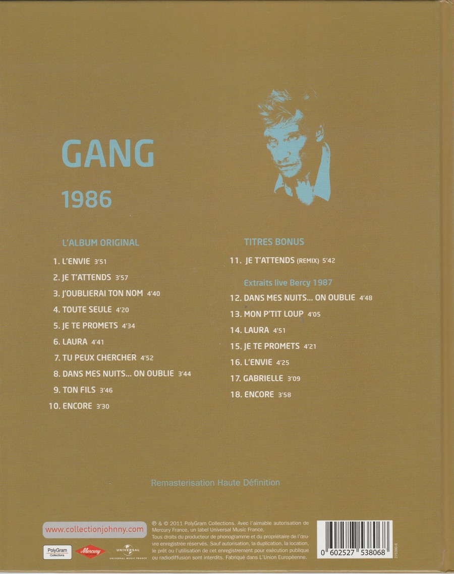 2011  -  N°6  -  GANG ( LA COLLECTION OFFICIELLE ) 3329