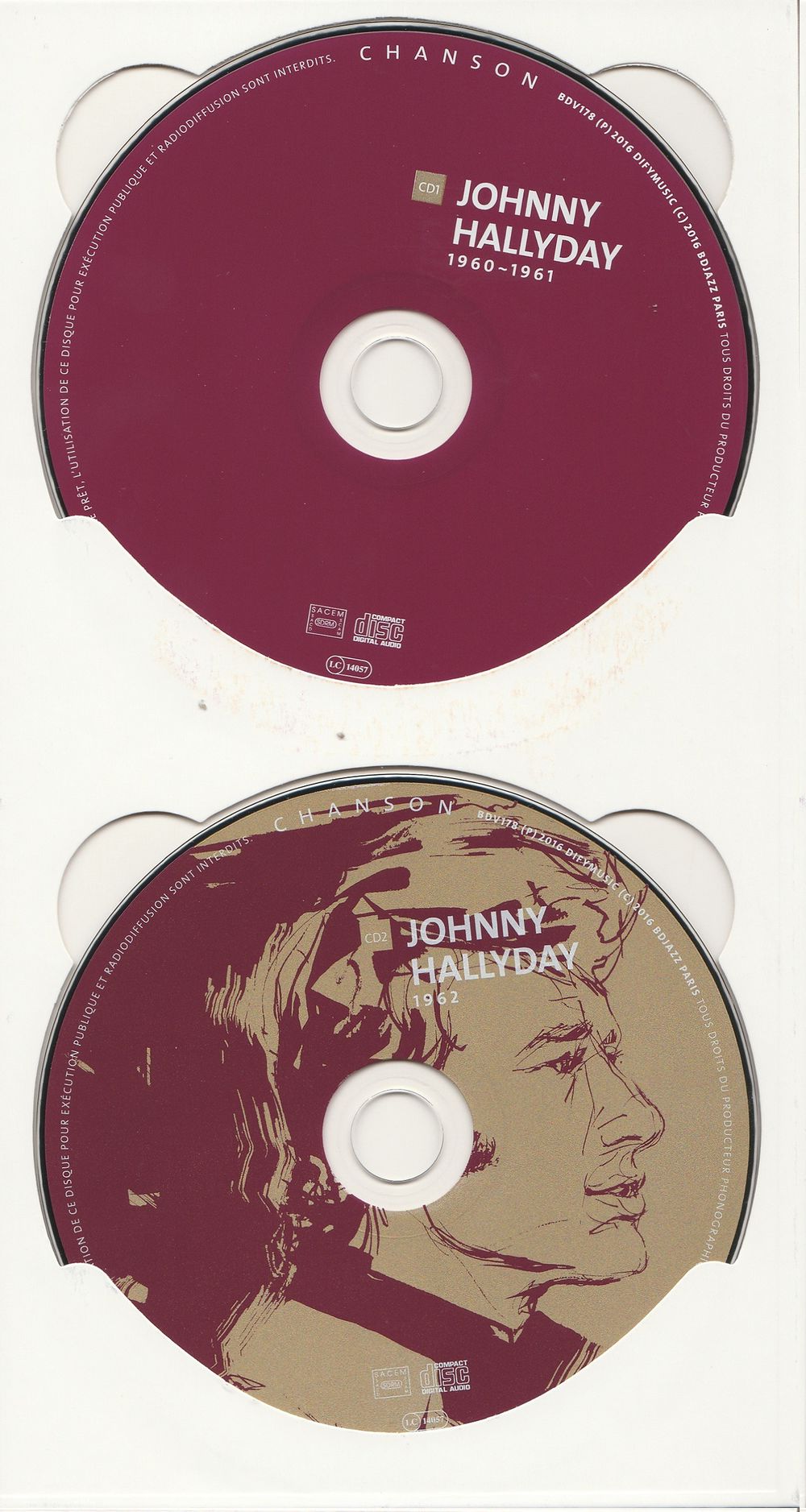 2016  -  MARTIN PENET présente JOHNNY HALLYDAY ( LIVRE 2CD ) 5713