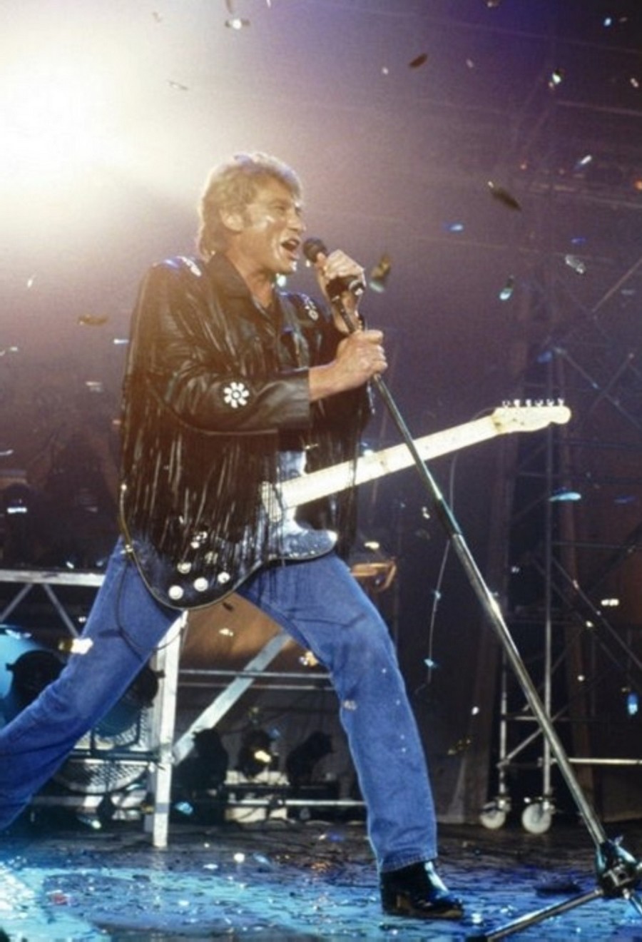 LES CONCERTS DE JOHNNY 'GENERATION ROCK N ROLL, PALAIS DES SPORTS 1989' 89-g0116