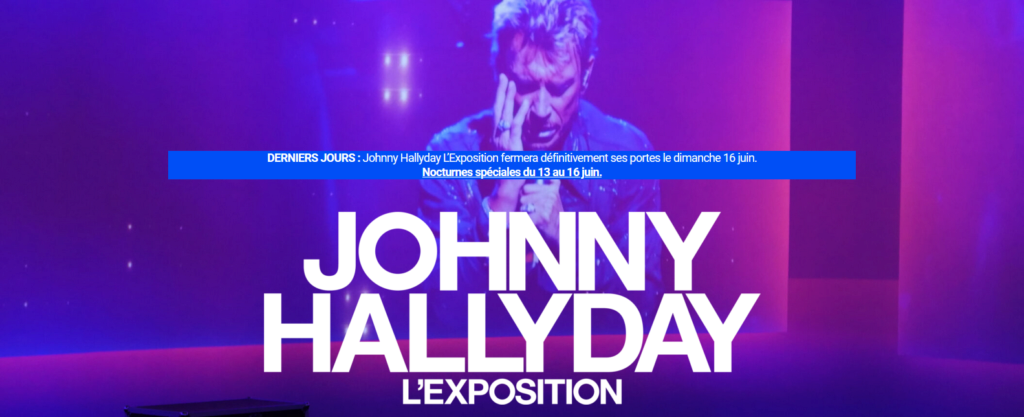 JOHNNY HALLYDAY - L’EXPOSITION ( PARIS - PORTE DE VERSAILLES ) Capt1116