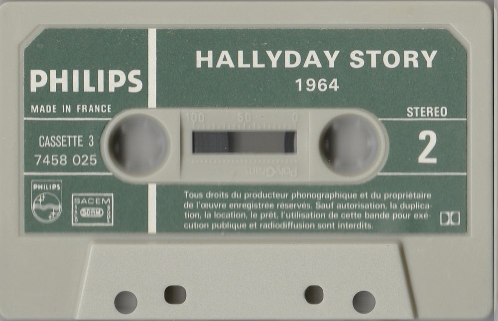 COFFRET JEAN 10 CASSETTES HALLYDAY STORY ( 1975 ) Casset16