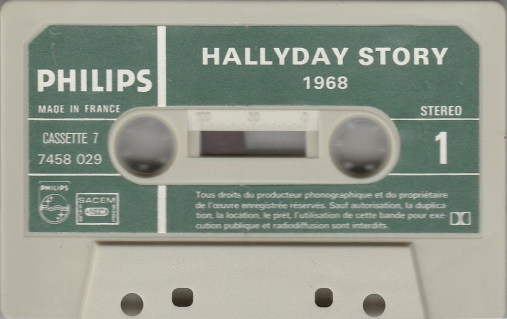COFFRET JEAN 10 CASSETTES HALLYDAY STORY ( 1975 ) Casset23