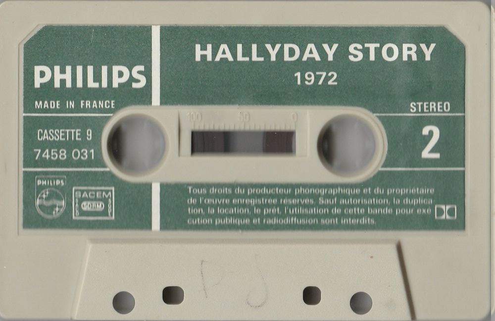 COFFRET JEAN 10 CASSETTES HALLYDAY STORY ( 1975 ) Casset28