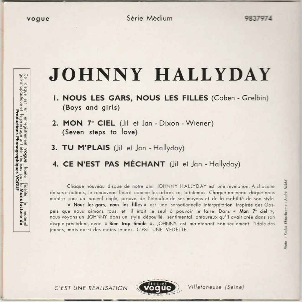 2006  -  JOHNNY HALLYDAY SINGLES COLLECTION 1960 - 2006 ( PARTIE 2 ) Img_1389