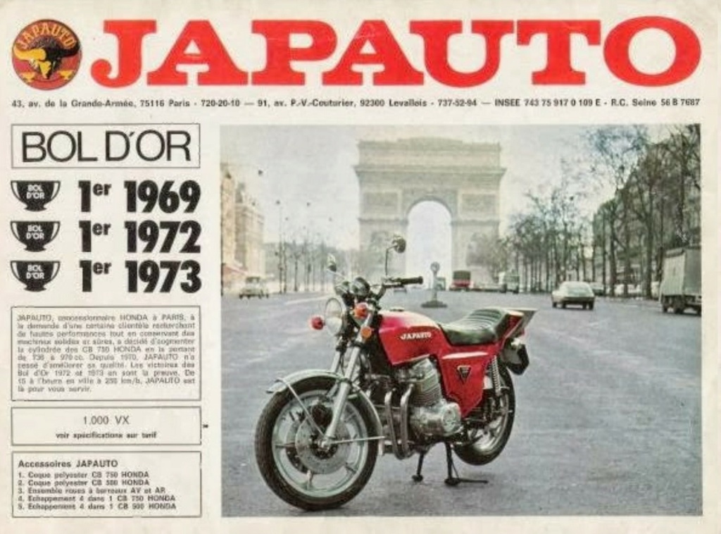 HONDA JAPAUTO CB 950 SS DE JOHNNY HALLYDAY ( 1972 ) Japaut12
