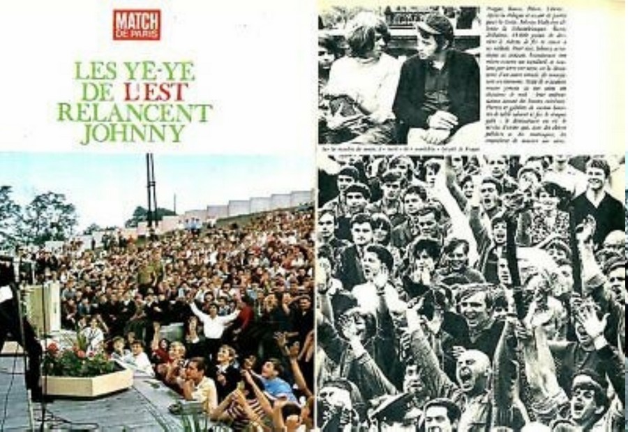 LES CONCERTS DE JOHNNY 'TOURNEE EN TCHECOSLOVAQUIE' 1966 Sans1084