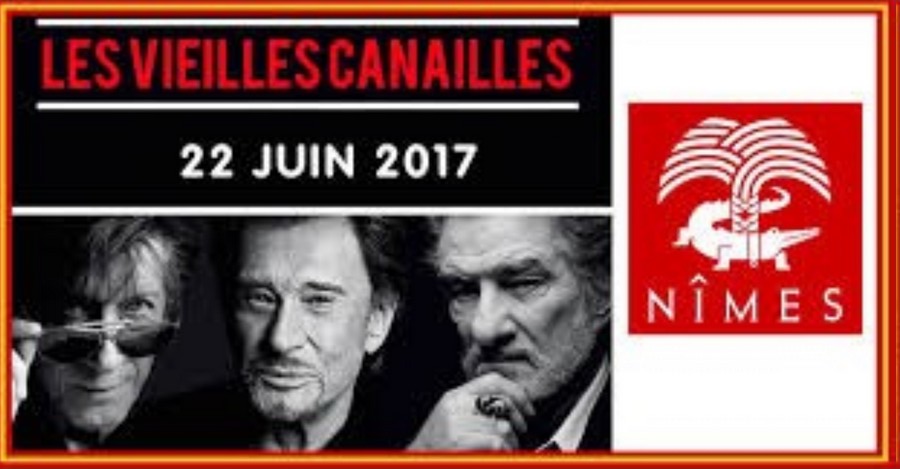 LES CONCERTS DE JOHNNY 'LES VIEILLES CANAILLES' - 'NÎMES 2017' Sans1411
