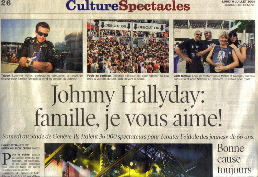 LES CONCERTS DE JOHNNY 'STADE DE LA PRAILLE, GENÈVE' 2009 Sans1695