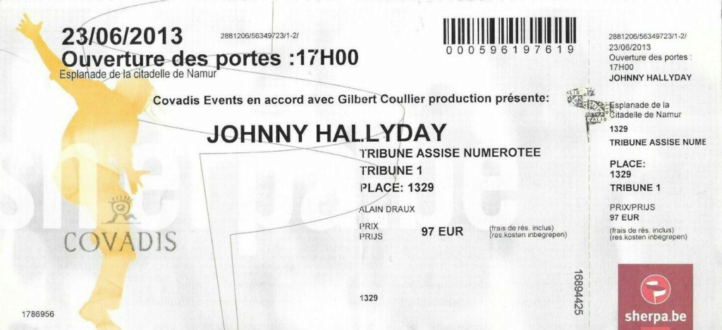 billet de concert, pour ZORBA Sans3549