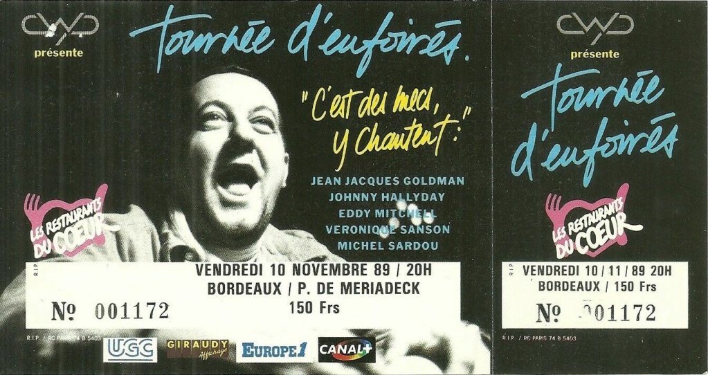 billet de concert, pour ZORBA Sans3550