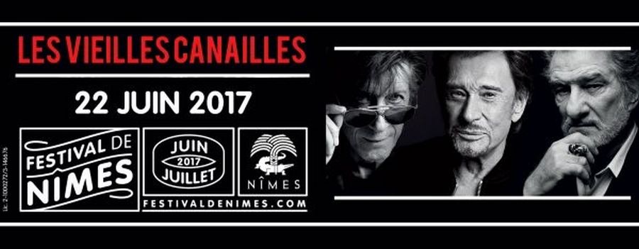 LES CONCERTS DE JOHNNY 'LES VIEILLES CANAILLES' - 'NÎMES 2017' Sans3588