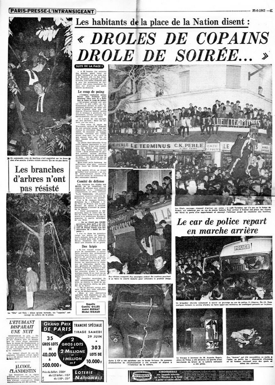 LES CONCERTS DE JOHNNY ‘LA NUIT DE LA NATION, PARIS' 1963 Sans4364