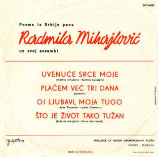 Radmila Mihajlovic - Diskografija R-760512