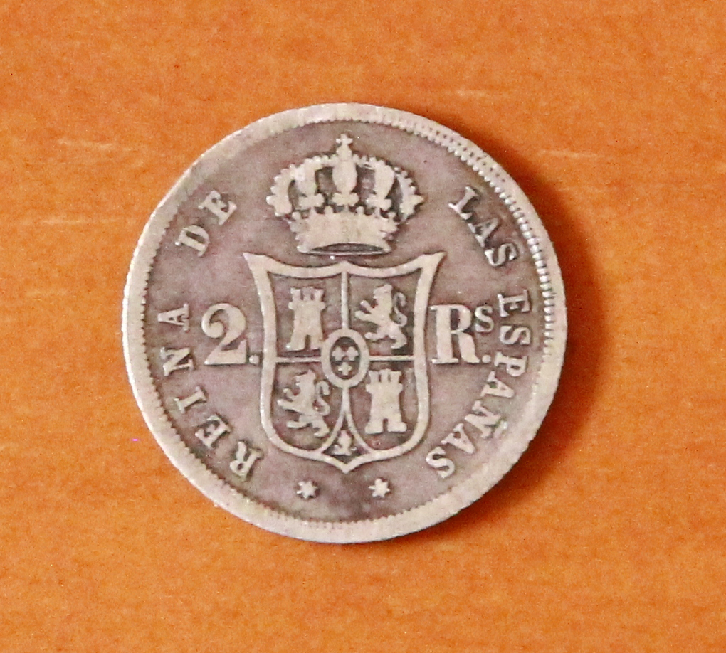 2 reales 1859. Isabel II 10_rev10