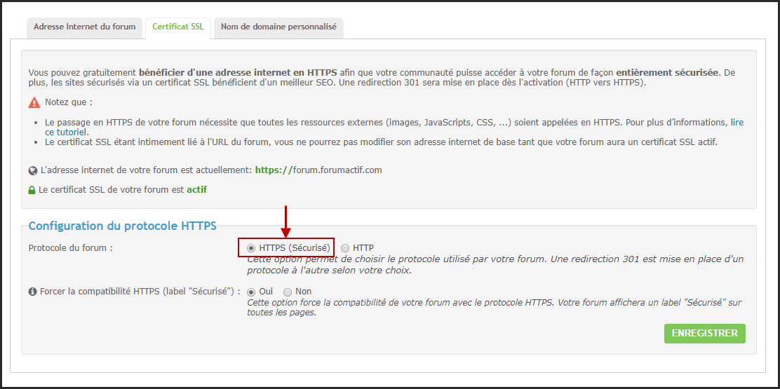 Certificat SSL : Guide d'un passage réussi du forum en HTTPS 10-10-11