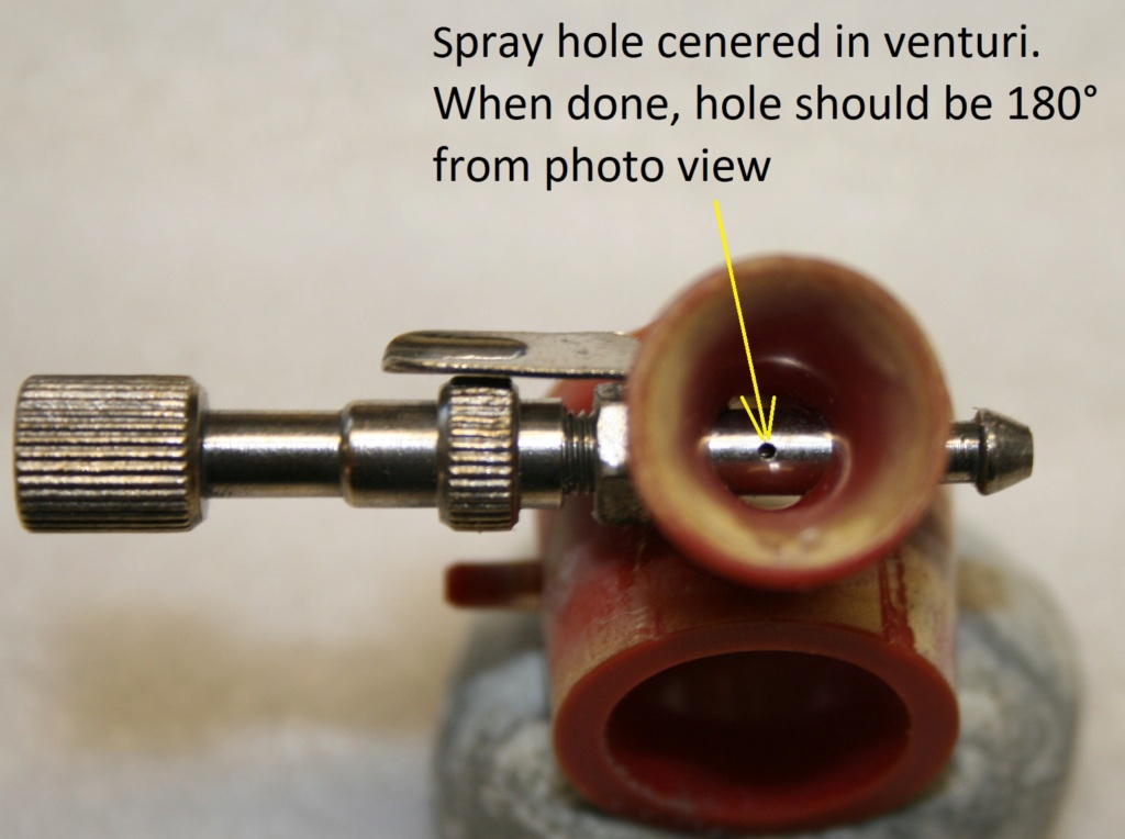 Modifying Medallion .09 & .15 Venturi to fit an Enya needle valve assem. 002a_s10