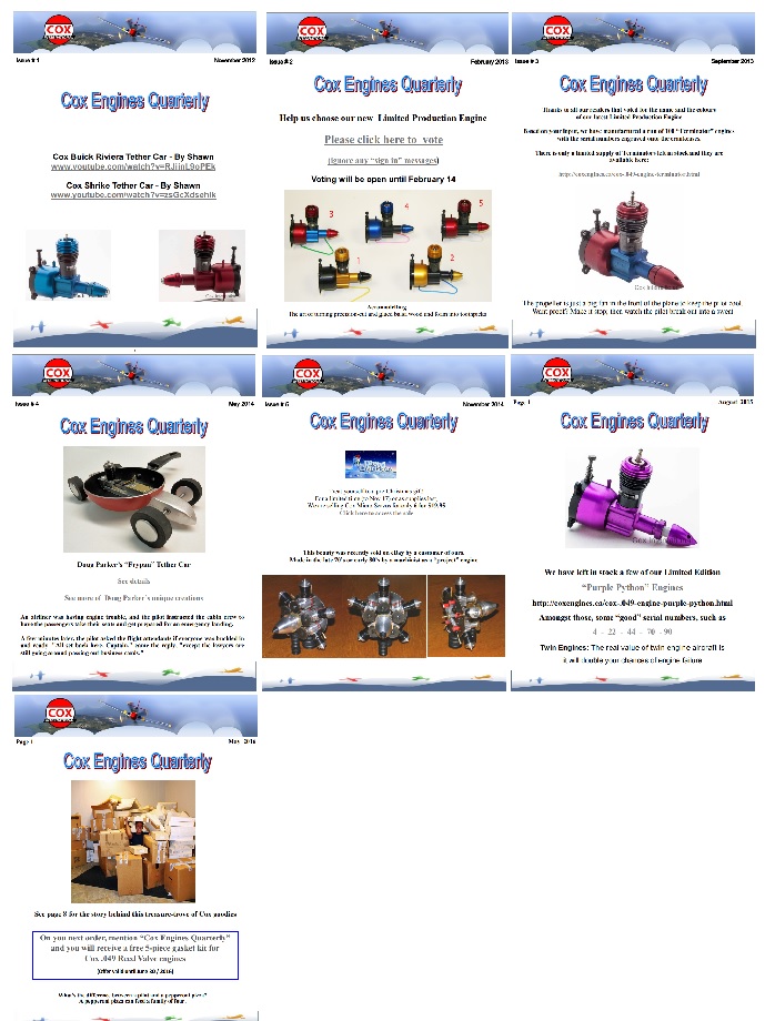 Cox Engines Quarterly Newsletters --- Bad Link Cox_en13