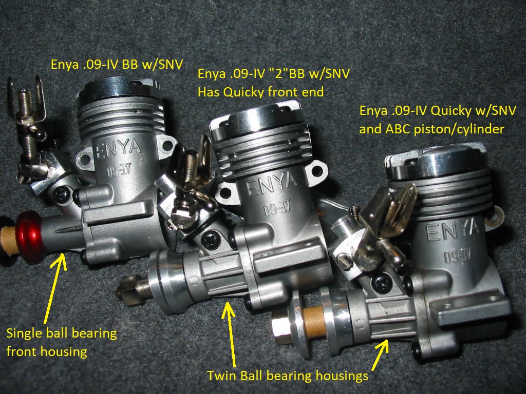 Three Enya .09-IV engines -- Same but Different? Also -- "Old" & 60th Anniversary  Enya .15D-II engine Engine13