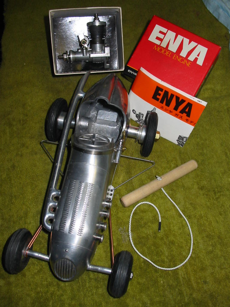 Nice -- New -- In Good Shape Tether Car with a "New" in the box Enya .10 engine for it!  **** NOW COMPLETED *** Img_0227