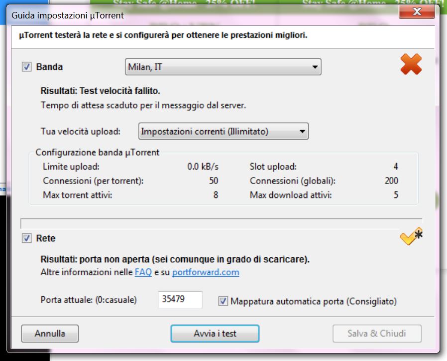 Configurazione porte uTorrent Fritz 7560 Utorre10