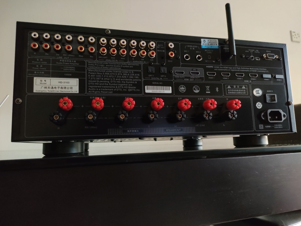 ToneWinner HD-3100 Dolby Atmos AV Amplifier