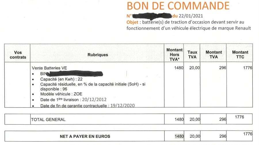 Qui a acheté sa batterie qui était en location ? (recensement des acheteurs et des propositions de DIAC) I Bon_de11