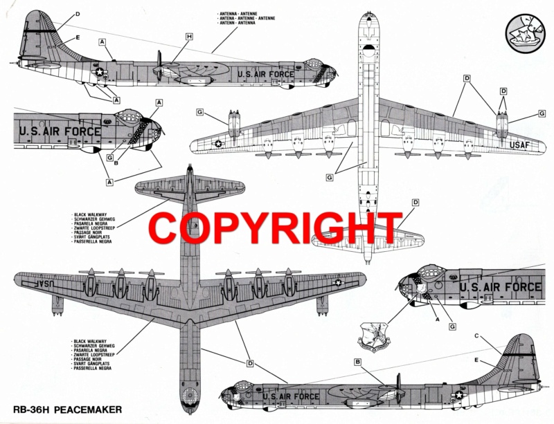 B-36   Langstreckenbomber der US Airforce von Monogram in 1:72. Img67211