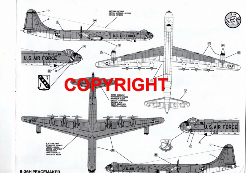 B-36   Langstreckenbomber der US Airforce von Monogram in 1:72. Img68311