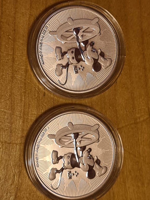 Steamboat Mickeymouse 2017 Silver coins 20210718