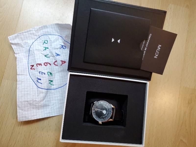 [Vends] Mu:n montre phase de lune projet artemis créateurs n° 29 cadran noir 20241024